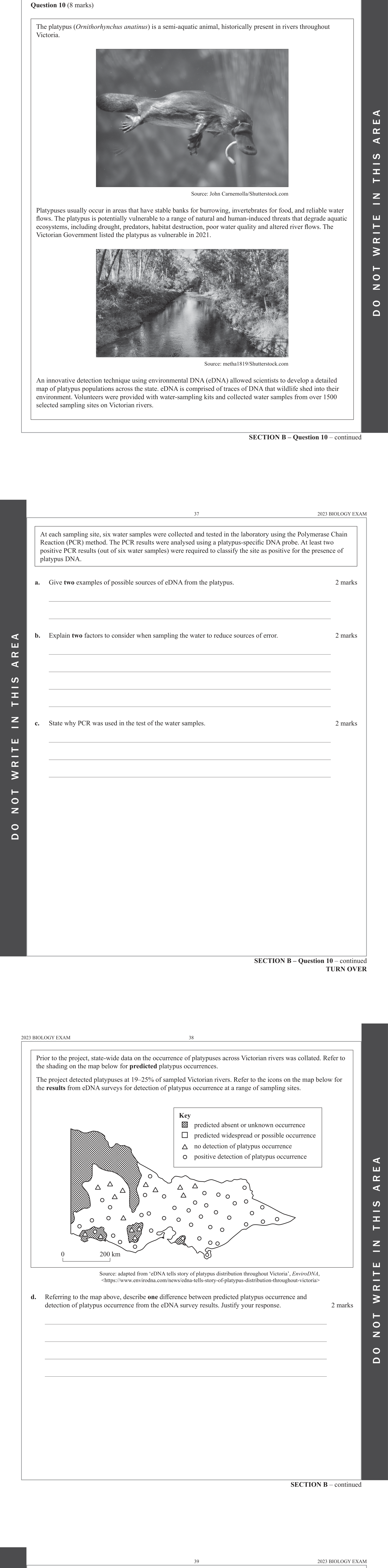 Biology 2023 Exam Question 10(b) — Accuracy, precision and validity, Experimental design and methodology
