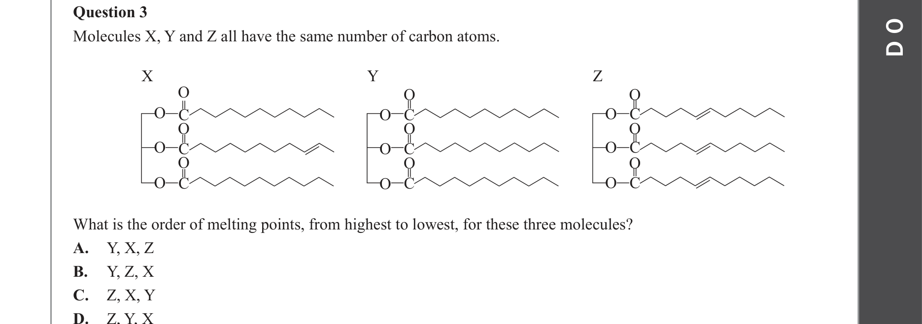 Chemistry 2023 Exam Question 3 — Intermolecular forces