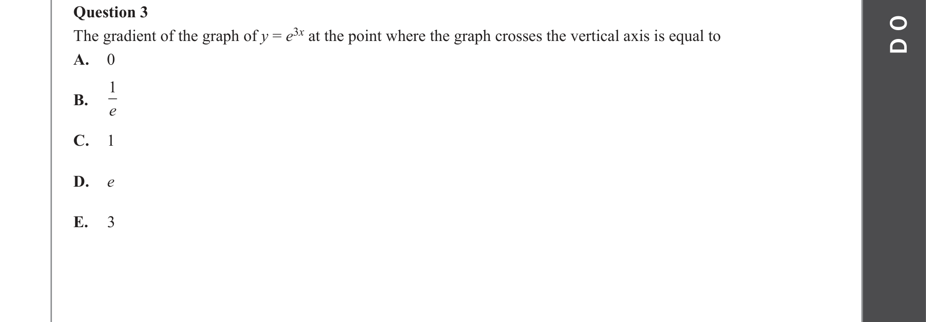Mathematical Methods 2022 Exam 2 Question 3 — Calculus, Differentiation formulae
