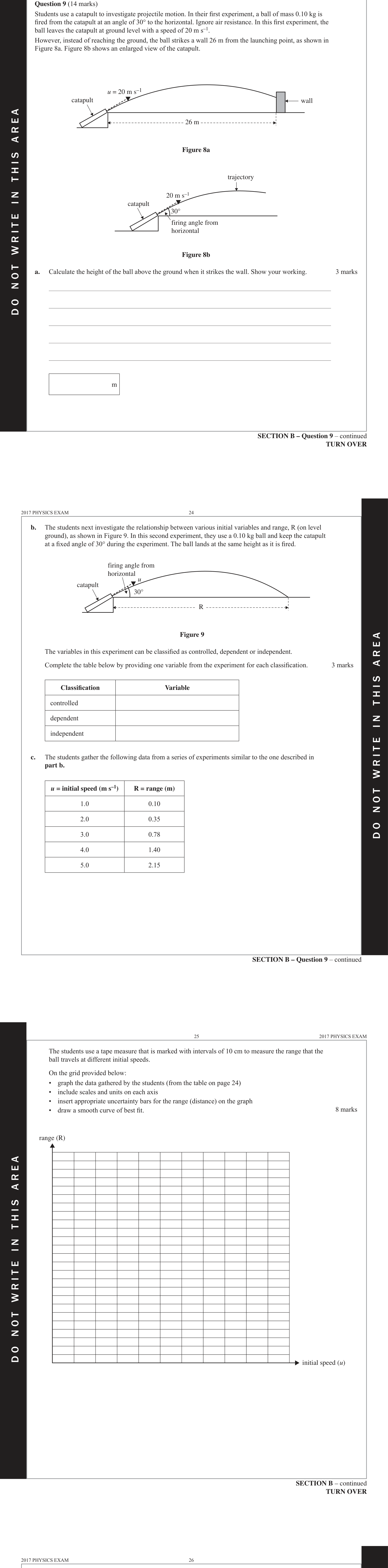 Physics 2017 Exam Question 9(c) — Evidence evaluation methods