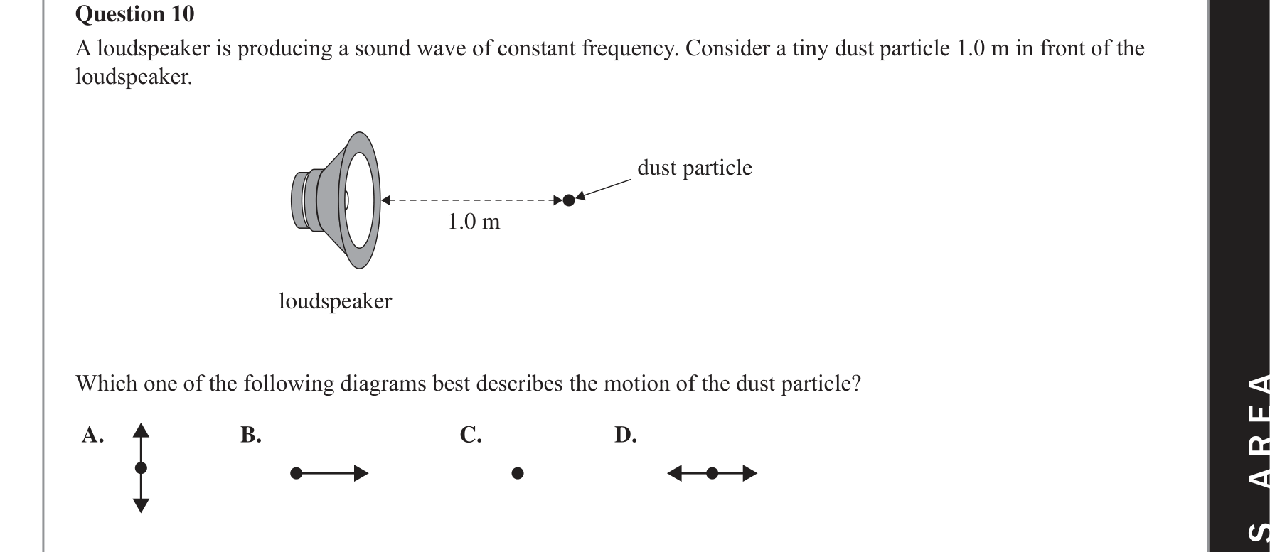 Physics 2018 Exam Question 10 — Standing wave formation