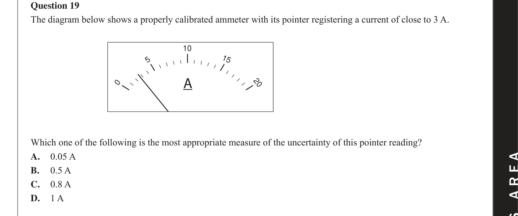 Physics 2018 Exam Question 19 — Evidence evaluation methods