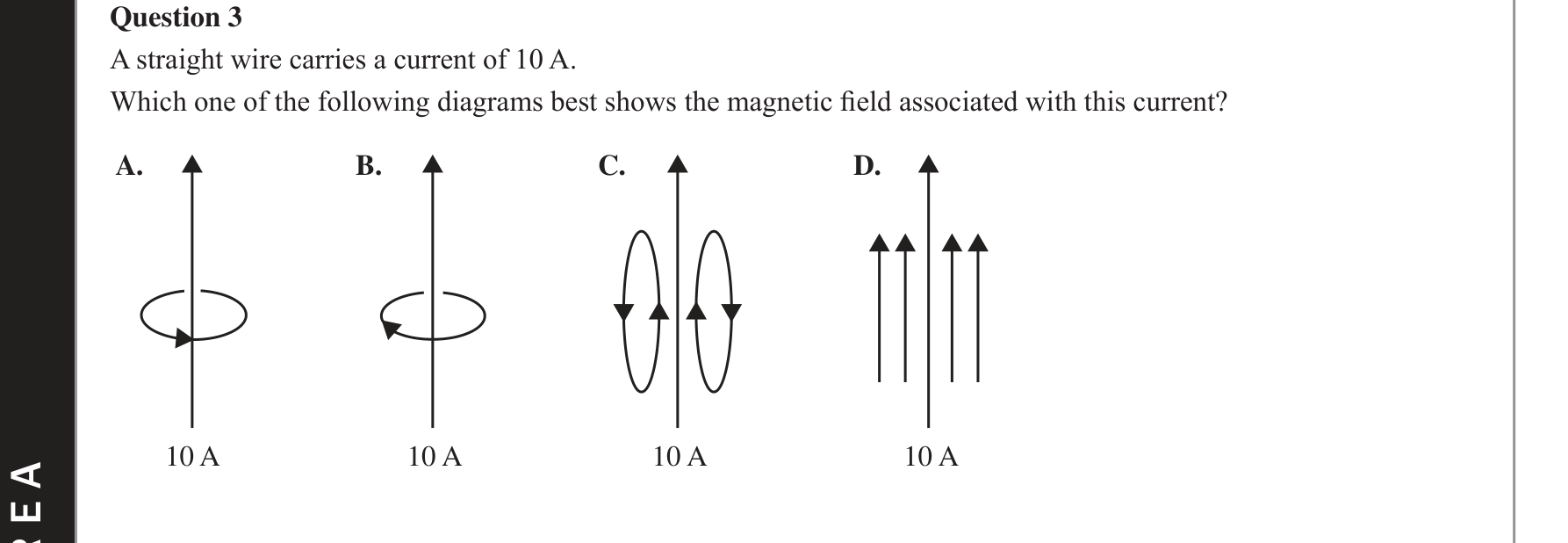 Physics 2018 Exam Question 3 — Magnetic field sources