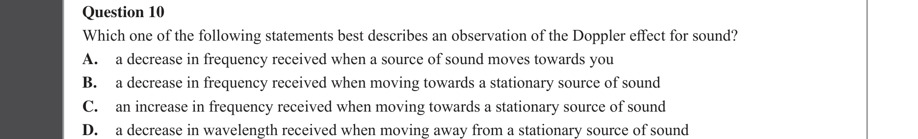 Physics 2022 Exam Question 10 — Light as electromagnetic wave