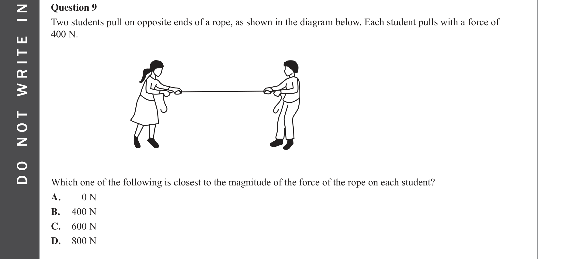 Physics 2022 Exam Question 9 — Motion in 2D, Newtons laws applications