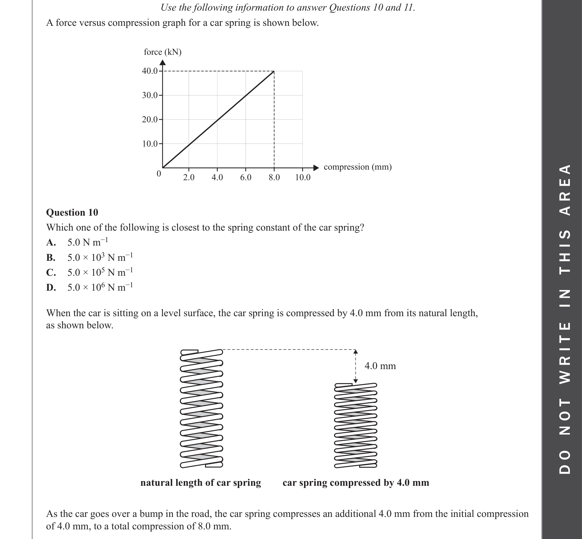 Physics 2023 Exam Question 10 — Motion in 2D, Work and energy concepts