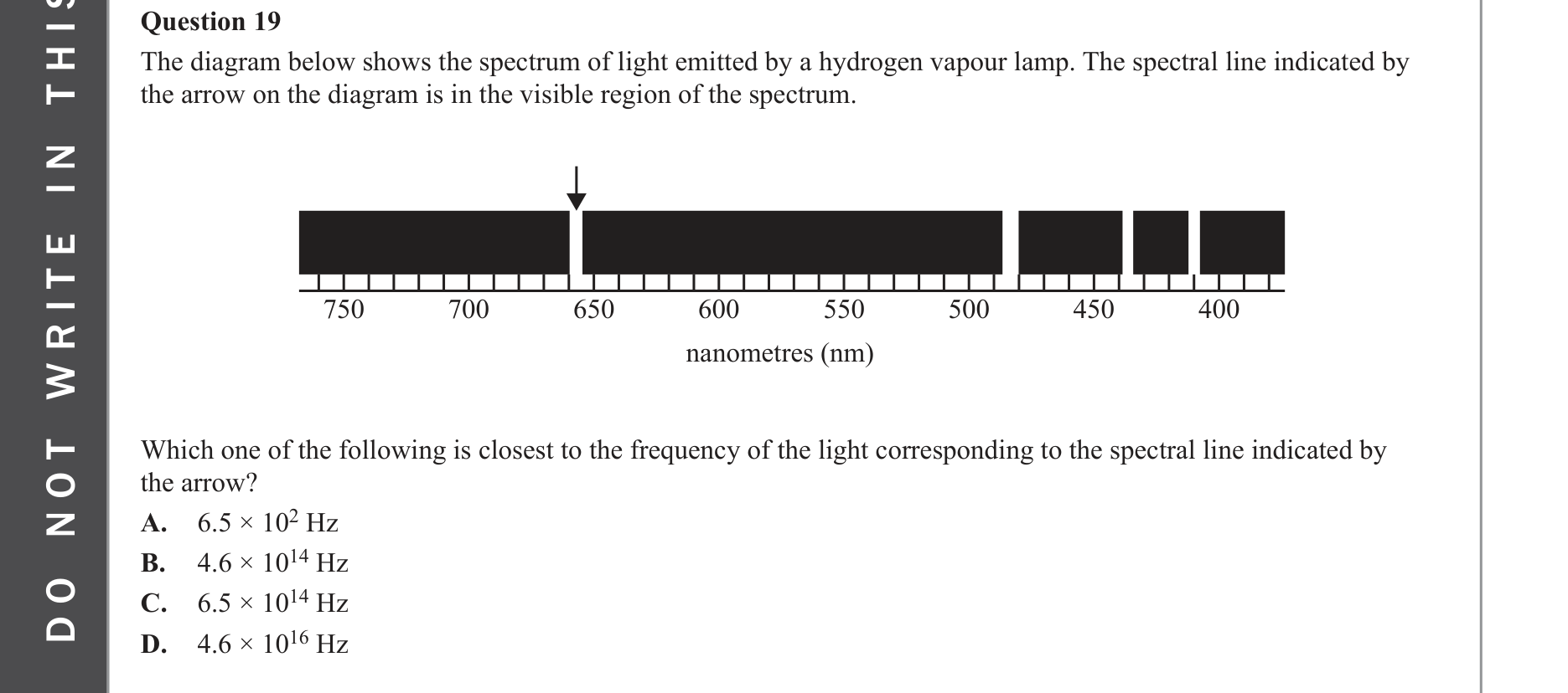 Physics 2023 Exam Question 19 — Photon energy quantisation