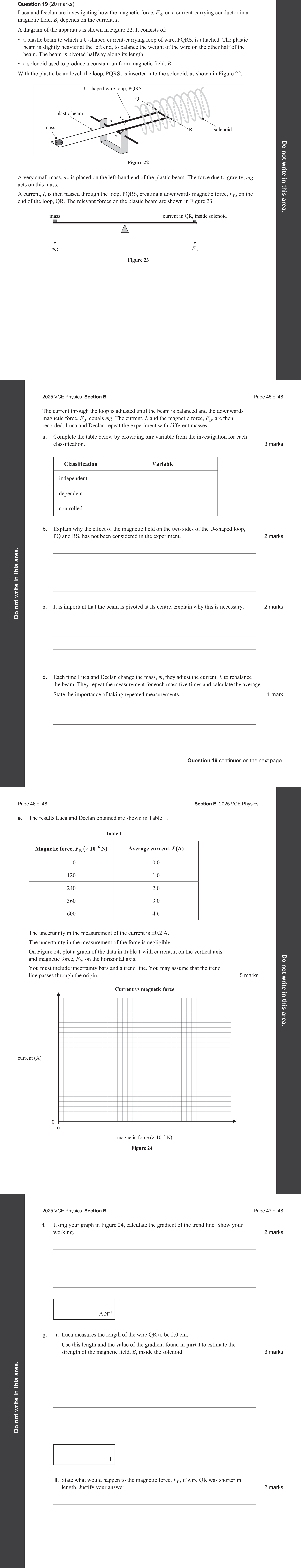 Physics 2025 Exam Question 19(d) — Data generation techniques, Evidence evaluation methods
