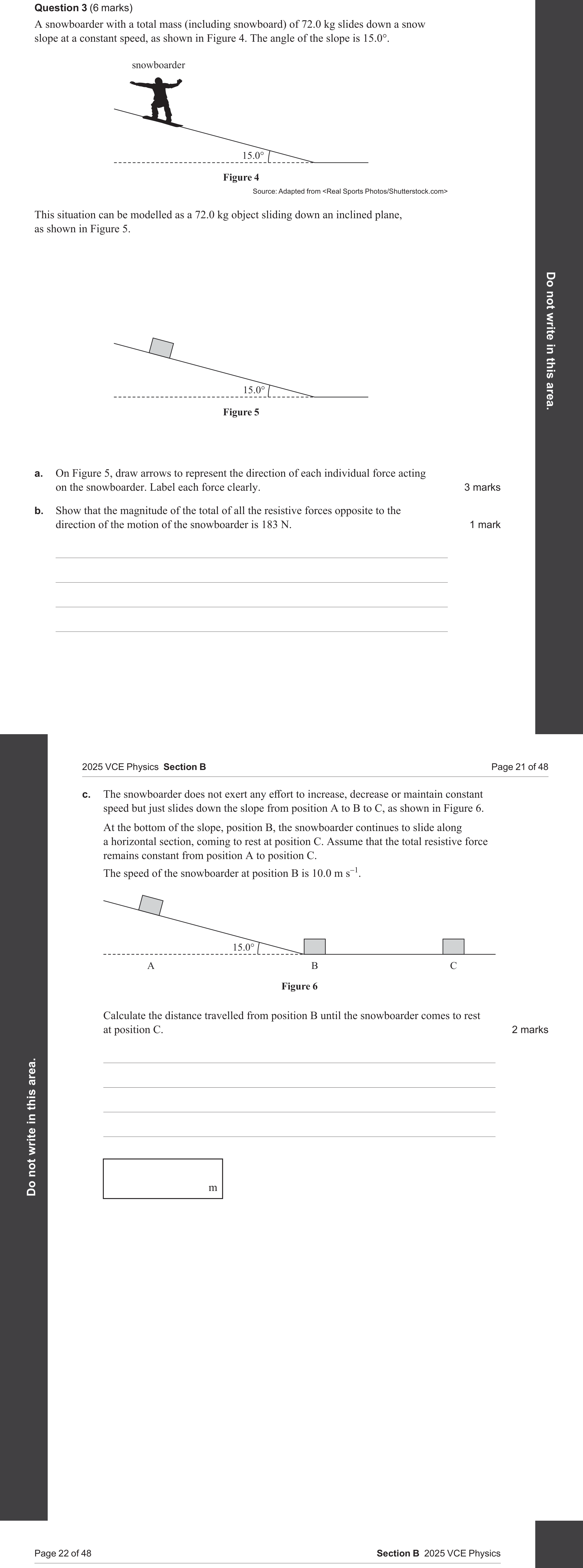 Physics 2025 Exam Question 3(c) — Work and energy concepts, Energy transformations types